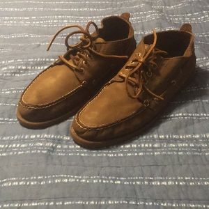 High top Sperry Top Sider Brown Boat shoes sz. 9.5